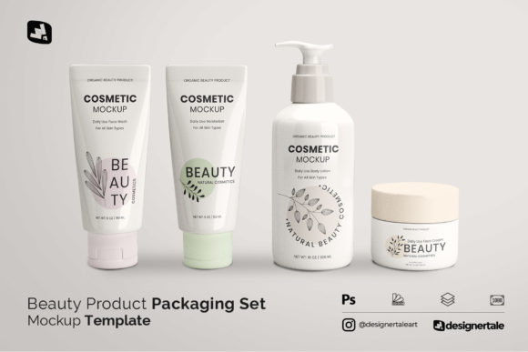 Download Beauty Product Packaging Set Mockup - Beauty Collection